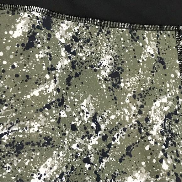 New Alala Large L Heroine Tight Olive Paint Green Black Leggings High Waist - Picture 5 of 8